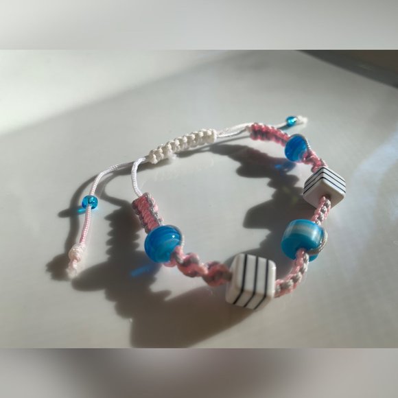 Swarovski Beaded Crochet Handmade Bracelet - Picture 2 of 5